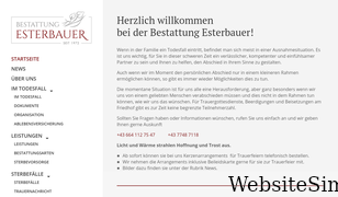 bestattung-esterbauer.at Screenshot