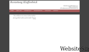 bestattung-klaffenboeck.at Screenshot