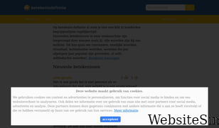 betekenis-definitie.nl Screenshot