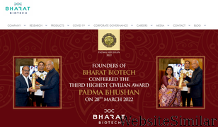 bharatbiotech.com Screenshot
