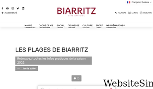 biarritz.fr Screenshot