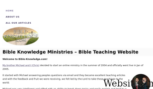 bible-knowledge.com Screenshot