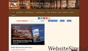 bibleresources.org Screenshot
