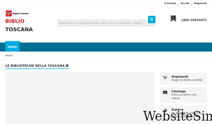 biblio.toscana.it Screenshot