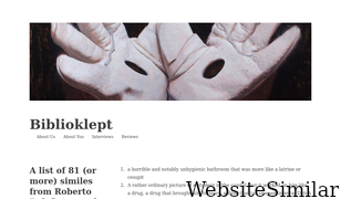biblioklept.org Screenshot