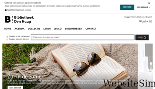 bibliotheekdenhaag.nl Screenshot