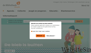 bibliotheekutrecht.nl Screenshot