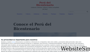 bicentenariodelperu.pe Screenshot
