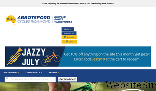 bicyclepartswarehouse.com.au Screenshot