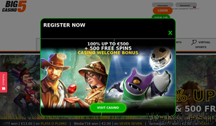 big5casino.com Screenshot