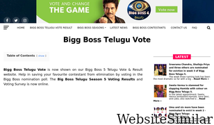 biggbossteluguvotes.com Screenshot