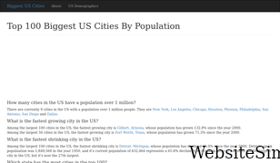 biggestuscities.com Screenshot