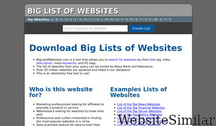 biglistofwebsites.com Screenshot