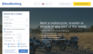 bikesbooking.com Screenshot