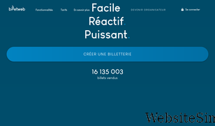 billetweb.fr Screenshot