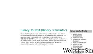 binarytotext.net Screenshot