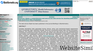 bioinformatics.org Screenshot