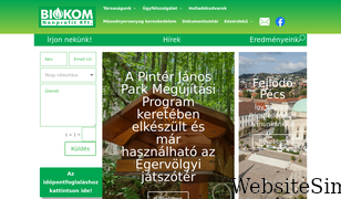 biokom.hu Screenshot