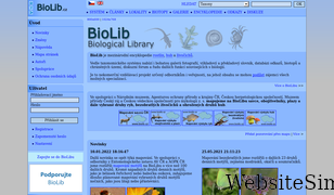 biolib.cz Screenshot