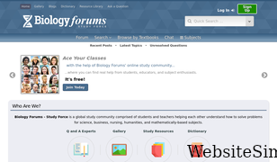 biology-forums.com Screenshot
