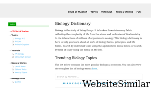 biologydictionary.net Screenshot