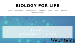 biologyforlife.com Screenshot