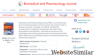 biomedpharmajournal.org Screenshot