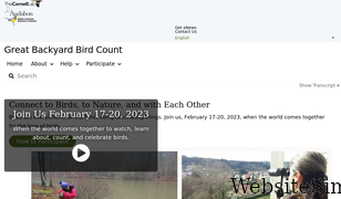 birdcount.org Screenshot