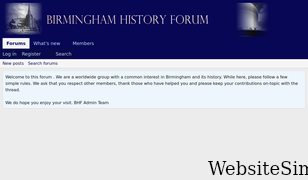 birminghamhistory.co.uk Screenshot