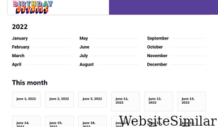 birthdaydetails.com Screenshot
