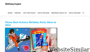 birthdayinspire.com Screenshot