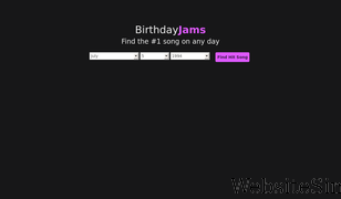 birthdayjams.com Screenshot