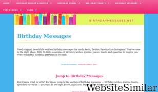 birthdaymessages.net Screenshot