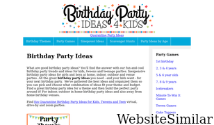 birthdaypartyideas4kids.com Screenshot