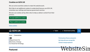 bis.gov.uk Screenshot