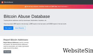bitcoinabuse.com Screenshot