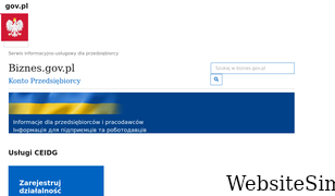 biznes.gov.pl Screenshot