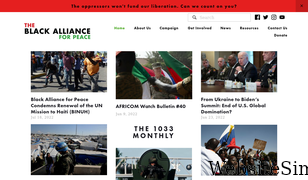 blackallianceforpeace.com Screenshot