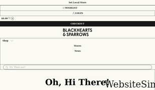 blackheartsandsparrows.com.au Screenshot