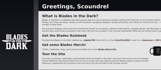 bladesinthedark.com Screenshot