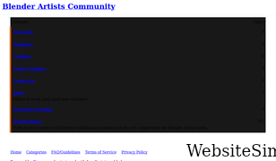 blenderartists.org Screenshot