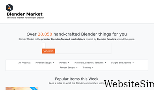 blendermarket.com Screenshot