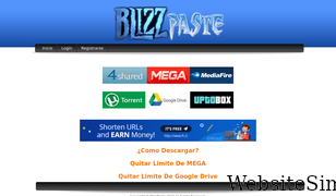 blizzpaste.com Screenshot