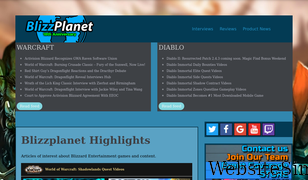 blizzplanet.com Screenshot