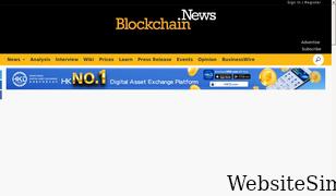 blockchain.news Screenshot