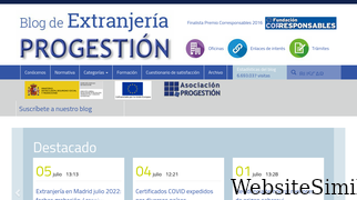 blogextranjeriaprogestion.org Screenshot