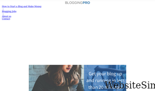 bloggingpro.com Screenshot