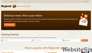 blogtrottr.com Screenshot