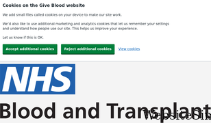 blood.co.uk Screenshot