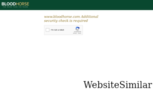 bloodhorse.com Screenshot